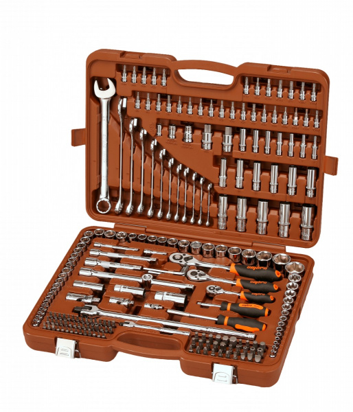 Набор инструмента универсальный 1/4" 3/8" 1/2"DR 216 предметов OMT216S OMBRA