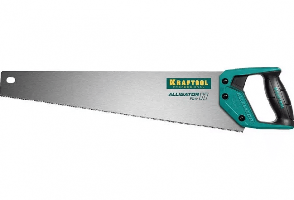 Ножовка для точного реза "Alligator Fine 11" 500 мм 11 TPI 3D зуб 15203-50 KRAFTOOL