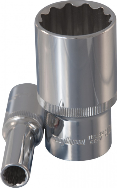 Головка торцевая глубокая 12-гранная 1/2"DR 24 мм 112224 OMBRA