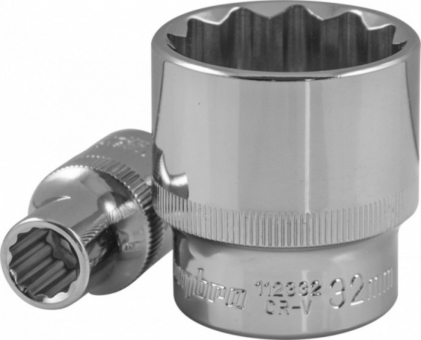 Головка торцевая 12-гранная 1/2"DR 8 мм 112308 OMBRA